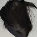 QUEENTAS 13" Headband Wig for Women Black Bob Straight Synthetic Headband Wigs Glueless Shoulder Length Hair Easy Wear Wigs(Natural Black 1B)