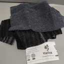 Yiclick 2 Pack Exfoliating Washcloth Towel - Body Scrubber Exfoliator, Loofah Sponge, Korean & Japanse & African Net Sponge Rag - Back Scrubber Washer for Use in Shower Bath (Black)