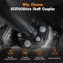 5127289AA, 5144110015 Drive Shaft Coupler Flex Joint Shaft Coupling with Bolts Compatible with Chrysler 300 2005-2010 & Dodge Challenger 2010-2011, Magnum 2005-2008, Charger 2006-2011