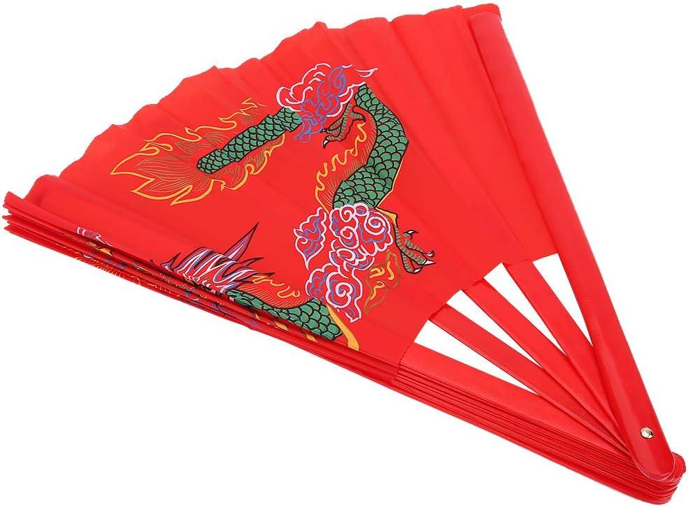 VGEBY Tai Chi Fan - Kung Fu Martial Arts Dance Practice Performance Bamboo Fan - 13 Inches