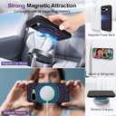 Harryshell 2 in 1 for Google Pixel 9A Wallet Case Magnetic Compatible with Magsafe RFID Blocking Card Holder Detachable Phone Cover Zipper Purse Kickstand Wrist Strap for Men Women Floral Purple