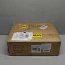 Furnulem Night Stand with Charging Station, Black Nightstand with Drawers and Led Light, Tall Dresser for Bedroom, Bedside Table with Fabric Storage Bins, Metal Frame, Wood Furniture