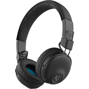 JLab Studio Wireless On-Ear Headphones, Black, 30+ Hour Bluetooth 5 Playtime, EQ3 Sound, Ultra-Plush Faux Leather & Cloud Foam Cushions, Track and Volume Controls