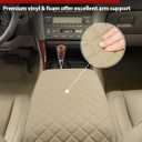 KBH Center Console Armrest Cover for 1998-2005 Lexus GS300 GS400 GS430, Middle Console Protector, Arm Rest Lid Cushion Cover, Anti-Scratch, Beige