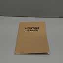 Undated Big Large Monthly Planner - Blank Calendar Book and Organizers 8.5 x 11 Inches - Kraft