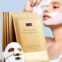 Radiant Glow Collagen Face Mask - Real Deep Overnight Face Masks Skincare with Hyaluronic Acid, Galactomyces Ferment & Vitamin E, Facial Mask for Hydrating, Firming, Plumping & Anti-Aging - 34g x 3ea