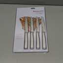 KitchenAid Gourmet Forged Steak Knife Set, High-Carbon Japanese Stainless Steel, 4 Piece, Brushed Stainless Steel