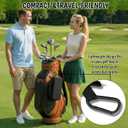 Golf Glove Holder Case with Glove Shaper, Golf Accessories for Men & Women, Hard Shell and Breathable Golf Bag Organizer with Carabiner Fits Phone, Balls, Tees, Markers, Gifts for Golfers