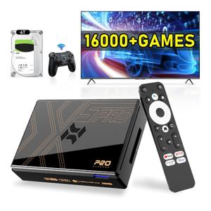 Kinhank Super Console X5 PRO Retro Game Console with 16000+Games, Android 12.0 OS, RockChip RK3588S, Emulator Console, 8K UHD Output, WI-FI 6, BT 5.0, AV1, Wireless Controller