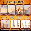 2 x Capoda 170 Pcs Halloween Party Favors for Kids, 12 Sets DIY Witch Broom Bags with Pumpkin Straws Skull Tags Spider Eyeball Toys Stickers for Trick or Treat Goodie Bag Fillers Classroom Supplies