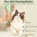 2Pcs Flea Comb for Cats Dogs,Long & Short Stainless Steel Metal Teeth for Shedding and Tangles,Cat Combs for Indoor Cats
