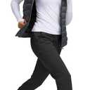 Soothfeel Women's Fleece Lined Joggers Water Resistant High Waisted Sweatpants Winter Warm Thermal Running Hiking Pant Pocket (XL)
