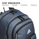 adidas Prime School Backpack 37L | Padded 17-In. Laptop Sleeve, Water-Bottle Pockets, LoadSpring Carry, Rolls With Your Suitcase, School Gym & Travel Ready