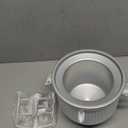 Ice Cream Maker Attachment for KitchenAid Mixers, Fits KitchenAid 4.5/5QT & 6QT Stand Mixers, Frozen Ice Cream & Sorbet Gelato Maker for KitchenAid, 2 Quart, White(Machine/Mixer Not Included)