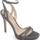 Jewel Badgley Mischka womens AriannaHeeled Sandal (10, Pewter)