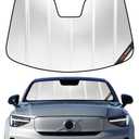 Pigenius Windshield Sun Shade for Volvo S60/V60/V60 Recharge/V60 Cross Country 2019-2026, Reflective Aluminum Film Front Window Sunshade