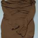 BORIFLORS Women's Elegant Off The Shoulder Bodycon Long Sleeve Maxi Dress Mesh Cocktail Party Wedding Guest Formal Dresses (Large)