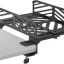 Suptek Clamp-on Desk Extender PC Desk Mount Holder,Standard and Large Gaming Computer Case Stand, Adjustable Width PC Mount, Black