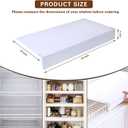 Wire Shelf Covers for Pantry,Closet,Wire Rack Covers for Shelves,Pantry,Shelf Covers for Wire Shelving,(5 Pcs) (White, 34 * 16inch)