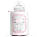 Grownsy Bottle Warmer, Fast Baby Bottle Warmer for All Bottles, Milk Warmer for Breastmilk or Formula, Smart Temperature Control and Automatic Shut-Off- Pink