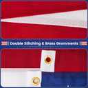 American Flags for Outside 3x5, Spun Polyester Tear-Resistant 3x5Ft Flag Heavy Duty Outdoor, All Weather Resistance American Flag with Embroidered Stars Sewn Stripes
