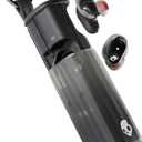 Skullcandy Method 360 ANC Wireless Earbuds, Sound by Bose, Bluetooth Headphones, Premium Noise Cancelling, Up to 40 Hrs Battery, Sweat and Water Resistant, Microphone for iPhone Android - True Black