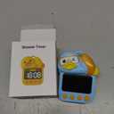 Shower Timer Waterproof Visual Timer for Kids, 99-Min Digital Potty Training Timer for Toddler, Duck-Shaped Bathroom & Kitchen Time Management Tool, Rechargeable, Blue