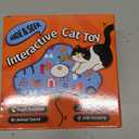 Potaroma Hide and Seek Interactive Cat Toys, Moving Concealed Wand Feather, Automatic Chargeable Indoor Kitten Exercise Kicker, Mouse Squeaky, Floral Cover