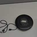 Portable CD Player, Disman CD Player for Car, Battery Powered Personal CD Music Player with Headphones Jack, Built-in 1000mAh Battery, Aux-Out Cable/TF Slot, LCD Display, Anti-Skip for Home