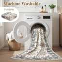 10x14 Washable Area Rug for Living Room, Vintage Pattern