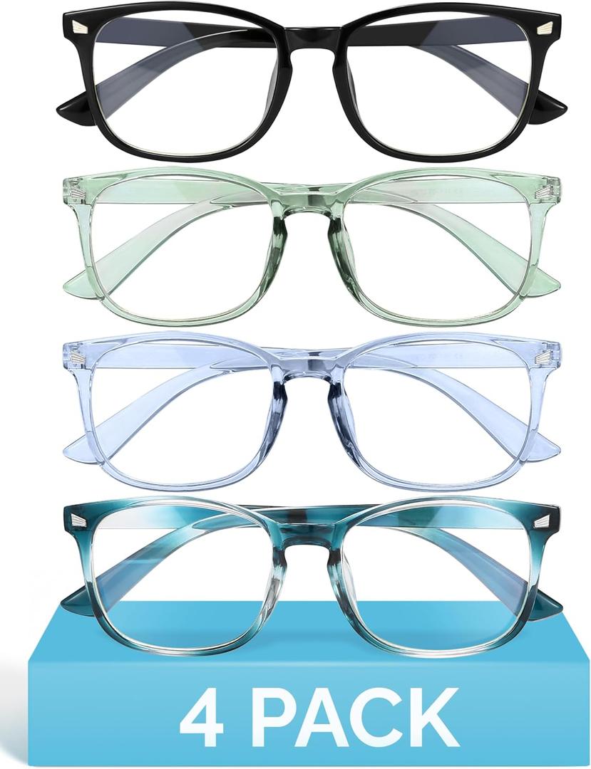 MIGSIR Blue Light Blocking Glasses for Computer Gaming, Fashion Fake Helps Reduce Screen Fatigue Eyeglasses for Women Men