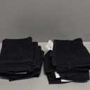 Utopia Towels Only11Pack Cotton Washcloths Set, 100% Ring Spun Cotton, Premium Flannel Face Cloths, Highly Absorbent and Soft Feel Fingertip Towels, Black