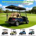 10L0L Golf Cart Front Roof Strut Brackets for Club Car Tempo with Steel Screw Bushings Repair Kit, Heavy Duty Strut Support Reinforcement Repair