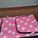 Rockland Fashion Softside Upright Luggage Set, Expandable, Pink Dots, 2-Piece (14/19)