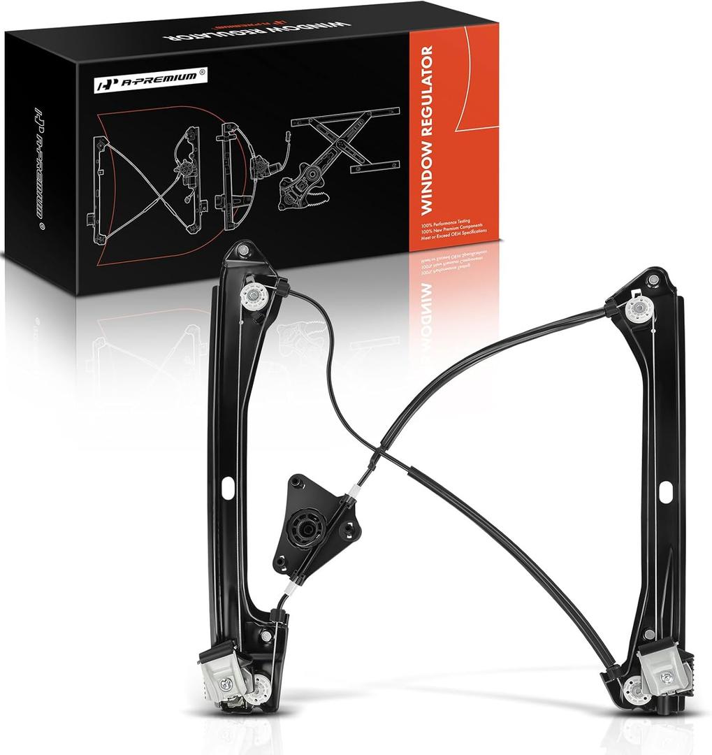 A-Premium Electric Power Window Regulator Without Motor Compatible with Volkswagen Jetta 2011-2018, Front Left Driver Side