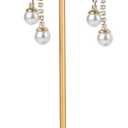 GemeShou Gold earring T Stand, Metal Earring Display stand for selling, Small Jewelry earring storage organizer, Mini earring holder for online Photography PropsGold-Square Base Height 5.1 inch