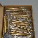 Ravinte 50 Pack | 5'' Cabinet Pulls Brushed Brass Stainless Steel Kitchen Drawer Pulls Cupboard Pulls Cabinet Handles 5Length with 3 Hole Center