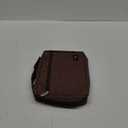 Christian Art Gifts Polyester Bible Cover for Men & Women w/Jesus Fish Patch, Secure Zipper Pocket, Pen Loops, Easy Carry Book Case for Stationery, Accessories, Brown, Small