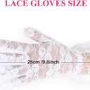 Nacorulu Lace Gloves for Women Tea Party,Premium Quality Meets Feminine Design Redefine Your Style (Gray)