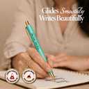 MESMOS 3Pcs Fancy Pen Sets for Women Gift, Administrative Professional Day Gifts, German-Ink, 1mm Tip, Cute Pens for Journaling No Bleed, Employee, Teacher Appreciation Gift, Thank You Gifts for Women