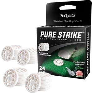 2 x GoSports Golf Pure Strike Golf Training Discs 24 Pack - Eliminate Thin Shots!