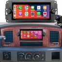 Car Radio for Dodge Ram 1500/2500/3500 2006-2008, Dakota 2005-2007, Durango 2004-2009, Chrysler 300C/300 Jeep Grand Cherokee 2005-2007, 6.86'' Touchscreen Stereo Carplay Android Auto GPS FM BT Camera