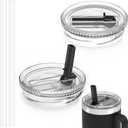 30 oz Tumbler Straw Lid - Stronghold Lid for the YETI Rambler Travel Mugs Only, Replacement Cap BPA Free (30oz Twist Lids 2 pack)