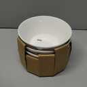 DOWAN 32 OZ Large Soup Bowls Set of 4 - White Ceramic Bowls for Kitchen, Deep Bowls for Cereal, Salad, Pasta, Fruits, Ramen, Dishwasher & Microwave Safe (7.0 Inch/32 OZ)