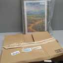 16x20 Picture Frames Matted for 11x14 and 12x16 Picture, Solid Wood with Oak Wood Grain, Double Mats Photo Frame with Plexiglass Fits 3 sizes, Tabletop or Wall Mounting Display, Oak