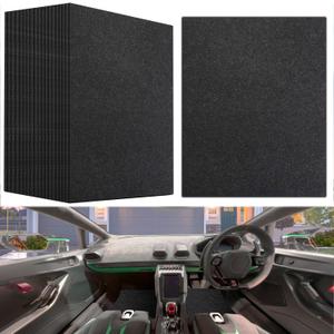 20PCS Black Disposable Car Floor Mats 19.6x15.7 Inch Heavy-Duty Automotive Floor Protectors for Car Wash & Detailing - Non-Slip Vehicle Interior Protector Fits SUV/Truck