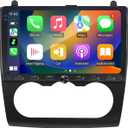 4Core+64G Car Stereo for Nissan Altima 2008 2009 2010 2011 2012 Radio Upgrade 9 inch IPS Touch Screen with Wireless Carplay Android Auto AHD Backup Camera GPS Navigation SWC (Manual A/C)