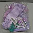 Little Girls Mermaid Princess Costume for Girls Dress Up Party with Gloves,Crown Mace 3-10 Years (5-6 Years, Purple-29)