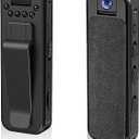 HDView Body Camera HD 1080P Portable Video Recorder with 180 Rotatable Lens Wearable Camcorder with Night Vision Police Body cam for Sport/Delivery/Travel/Law Enforcement, Micro SD Card NOT Included