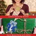 Cheerleader Gifts - Cheerleader Gifts for Girls, Senior Night Cheerleaders - Cheerleading Christmas Ornament for Girls Teens, Captain Team, Women - Blue White Christmas Ornament 2025